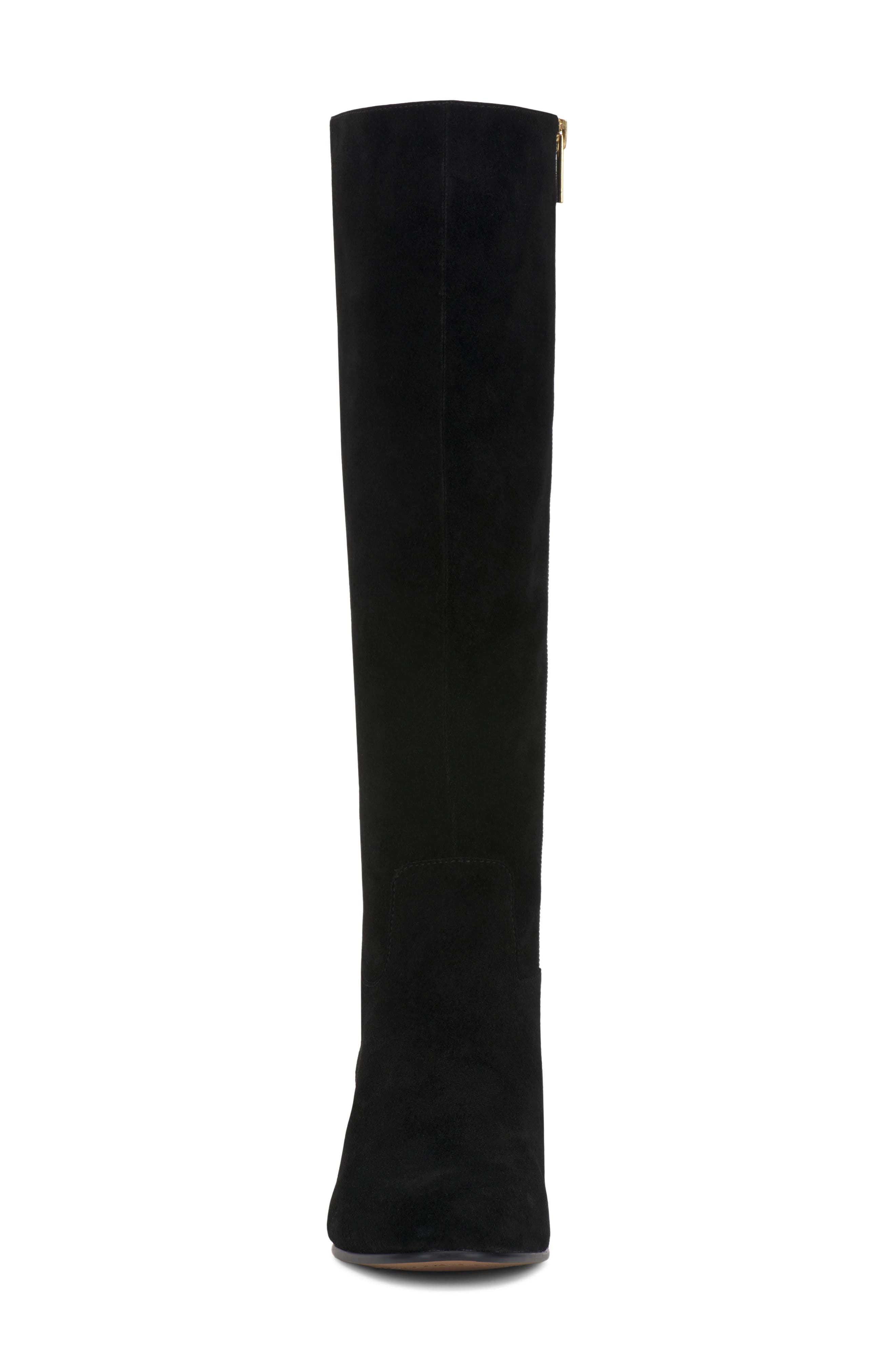 Pazzla Leather Knee High Boot, Alternate, color, BLACK