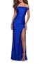 Off the Shoulder Dress with Tie Back and Slit