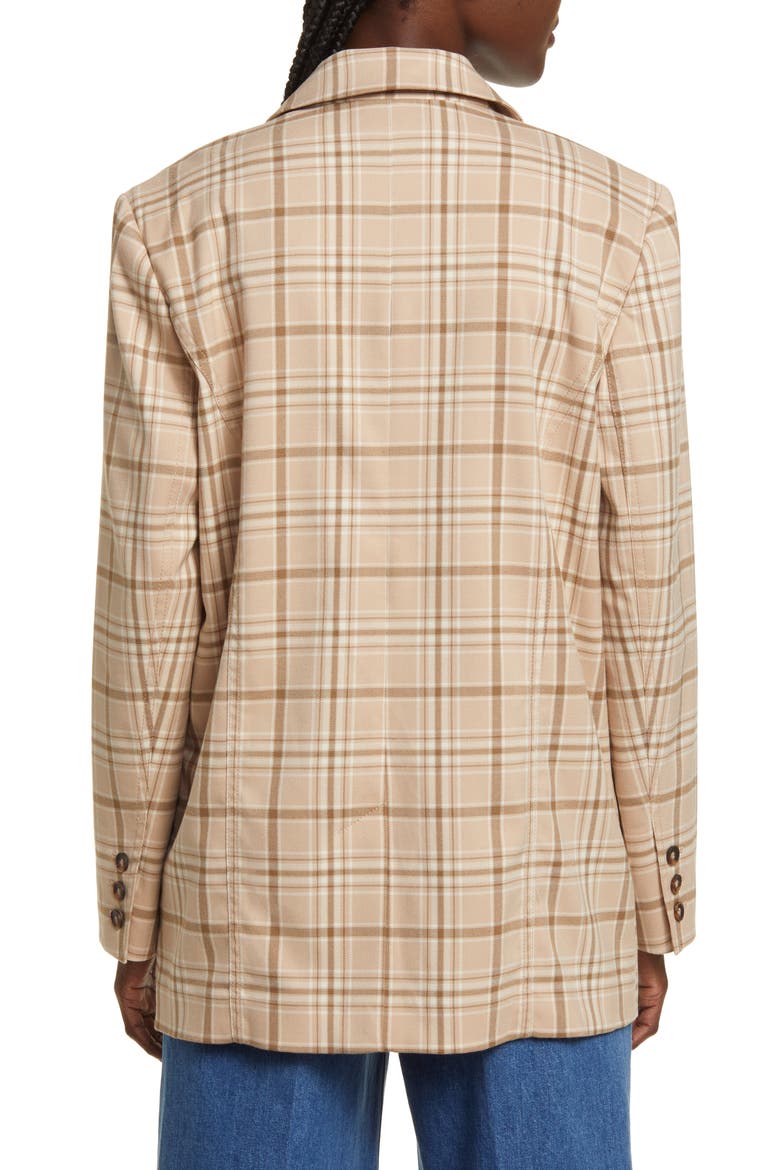 Oversize Plaid Blazer, Alternate, color, TAN AVERY PLAID