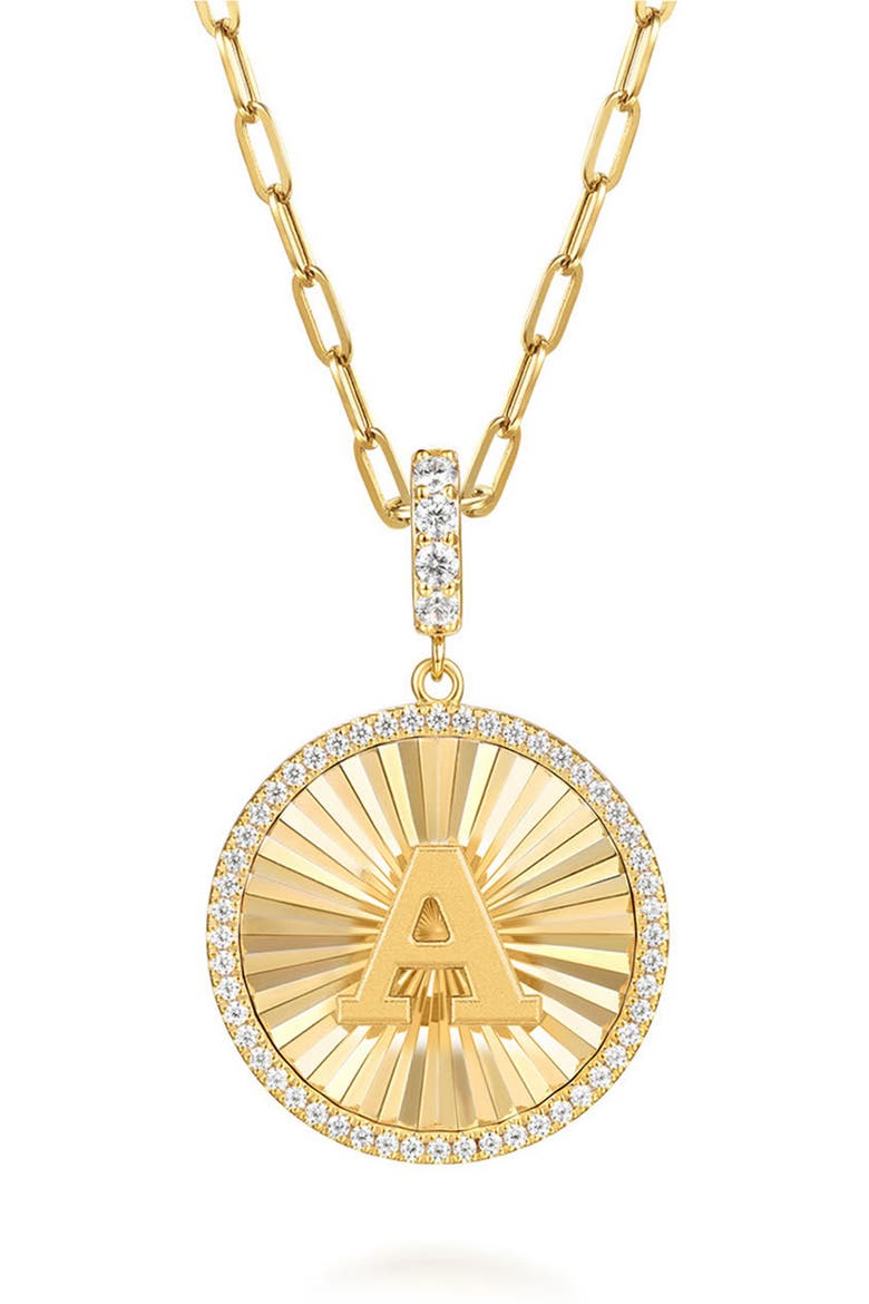 Bujukan Diamond Initial Charm, Alternate, color, GOLD - A
