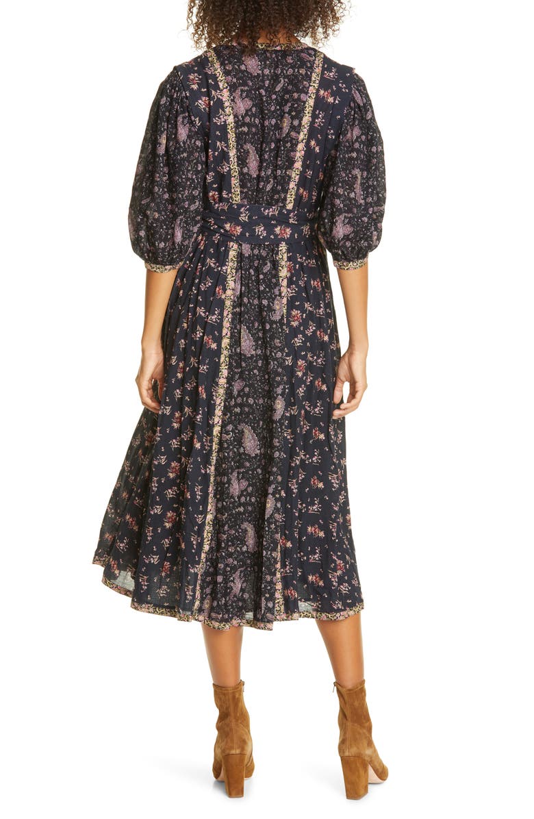 La Vie Rebecca Taylor Floral Mix Print Cotton Dress | Nordstrom