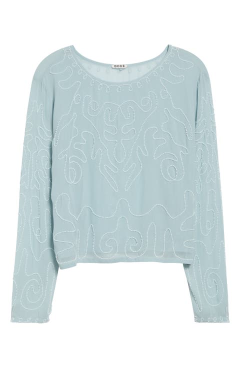 Cirrus Beaded Silk Georgette Top