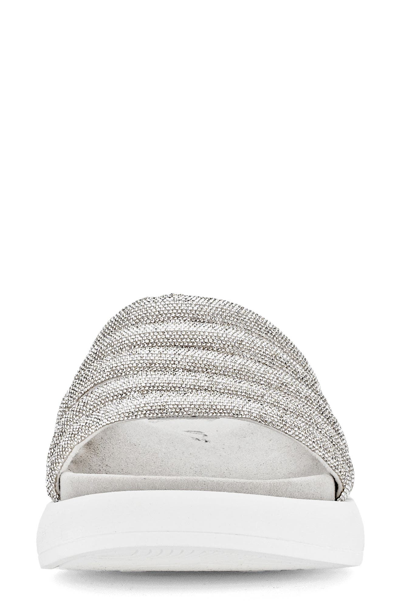 Gabor Strappy Slide Sandal, Alternate, color, Kristall