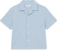 Reiss Kids' Pyrus Stripe Button-Up Camp Shirt