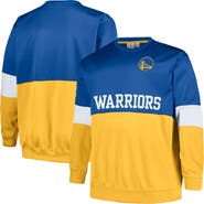 FANATICS Men's Fanatics Branded Royal/Gold Golden State Warriors Big & Tall Split Pullover Sweatshirt