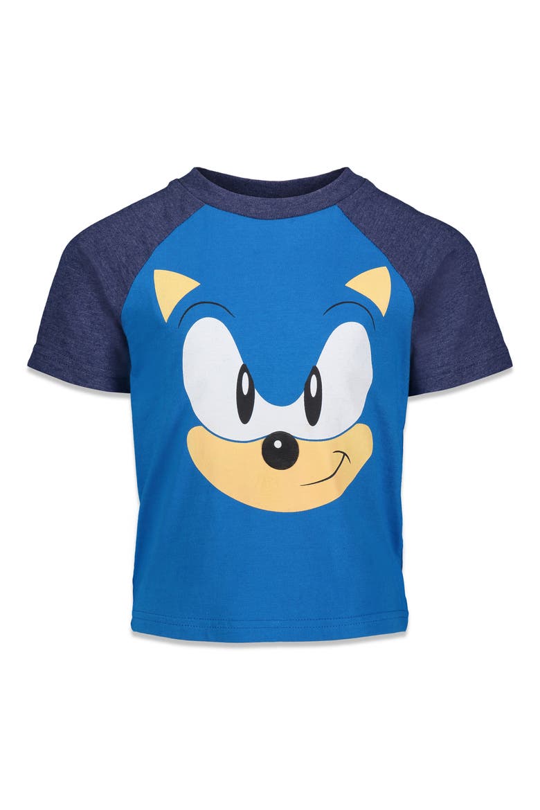 Sonic the Hedgehog 3-Pack Short Sleeve T-Shirts, Alternate, color, Red Blue Yellow