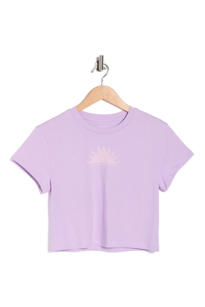 Mystic Crop T-Shirt, Alternate, color, PEACEFUL LILAC