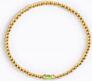 Mint & Lily Gold Beaded Birthstone Bracelet