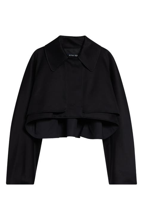 Beckett Crop Cotton Sateen Swing Jacket