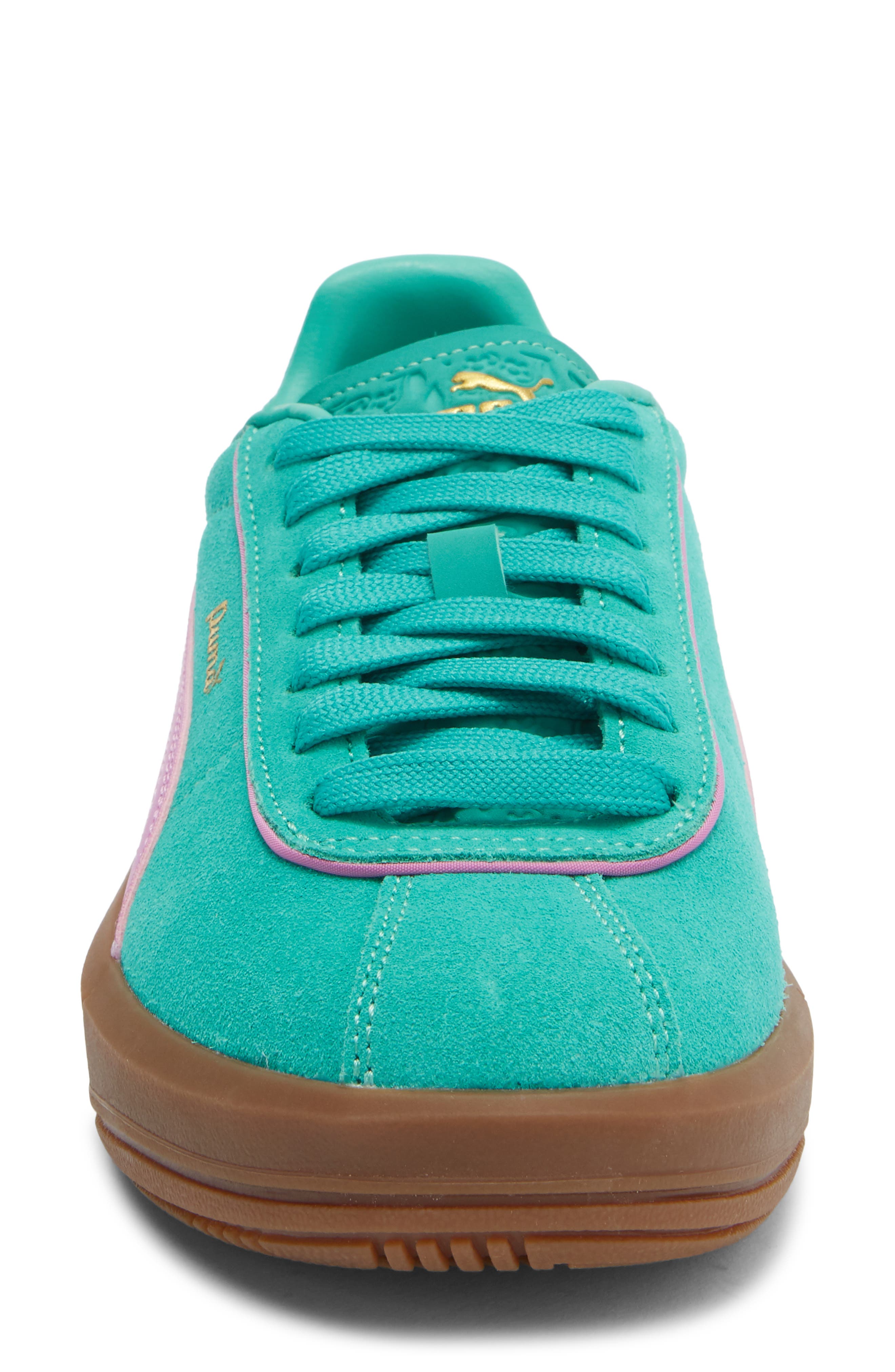 PUMA Club Klassika SD Low Top Sneaker, Alternate, color, Vibrant Green/ Mauve Pop