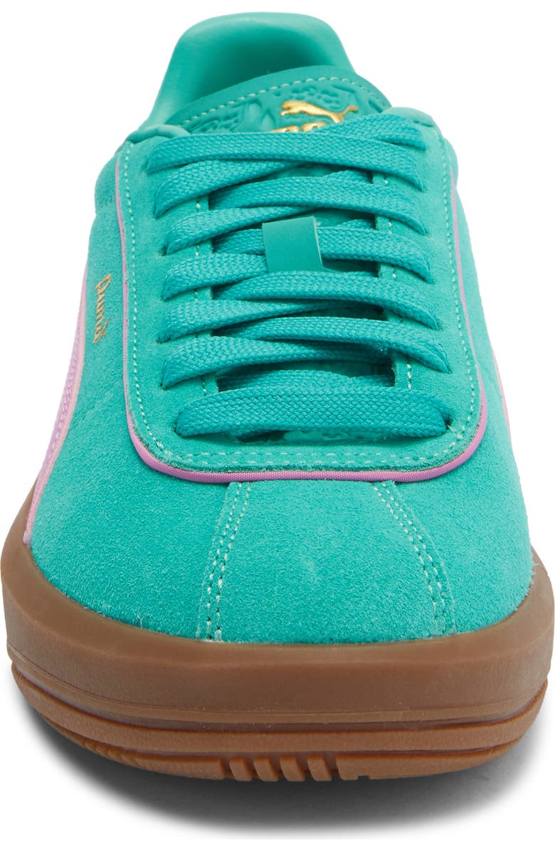 PUMA Club Klassika SD Low Top Sneaker, Alternate, color, Vibrant Green/ Mauve Pop