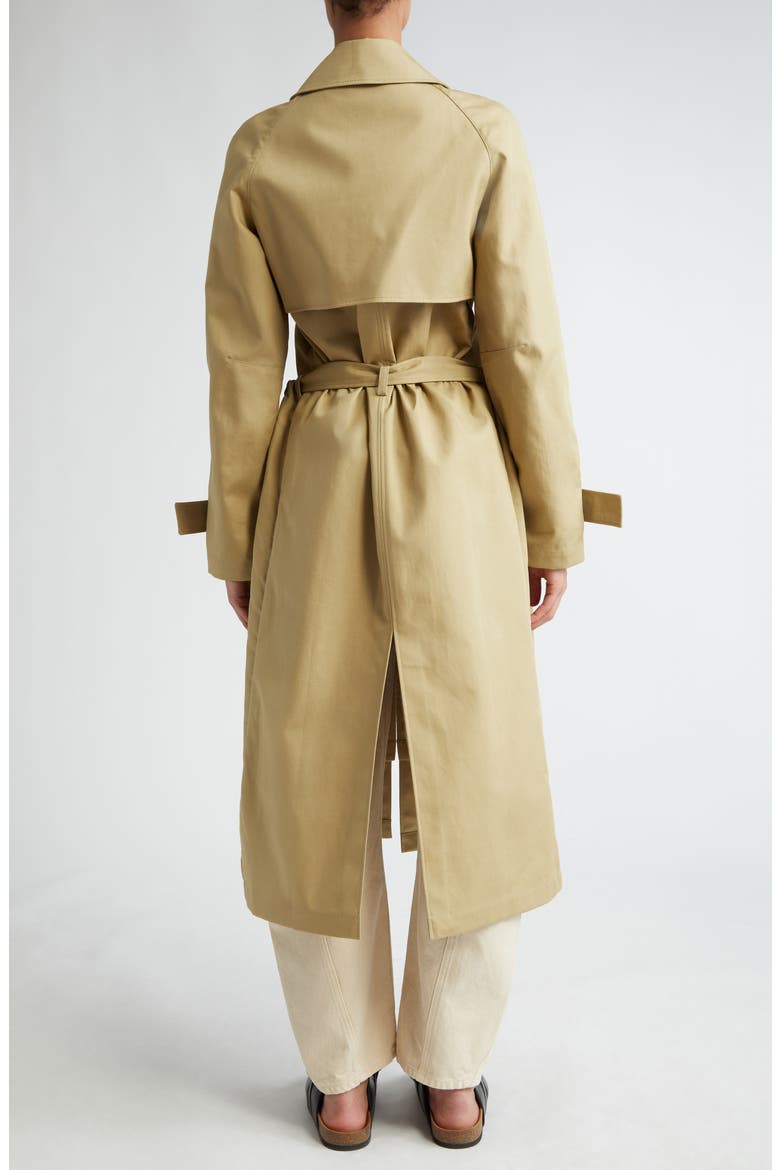 Ruched Waist Trench Coat, Alternate, color, BEIGE