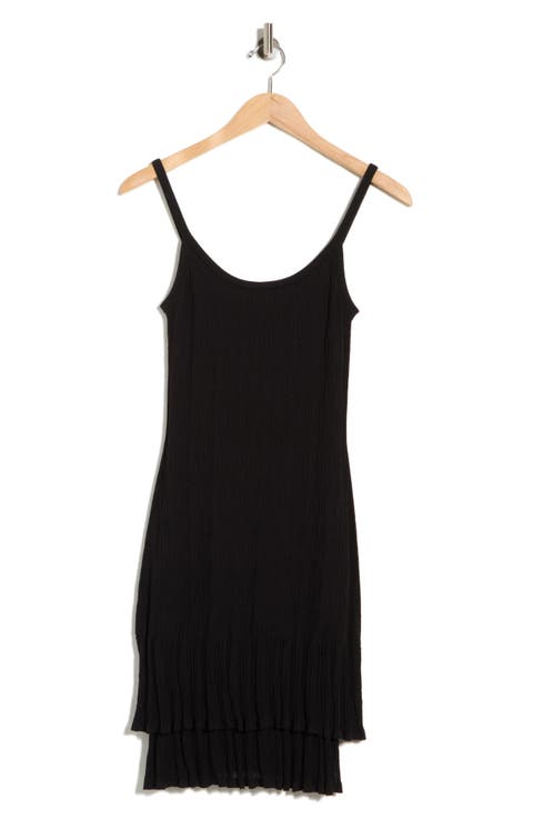 Lex Cotton Blend Tiered Slipdress