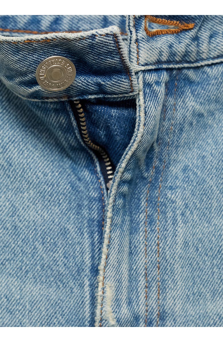 MANGO Devin Released Hem Straight Leg Jeans, Alternate, color, Light Blue