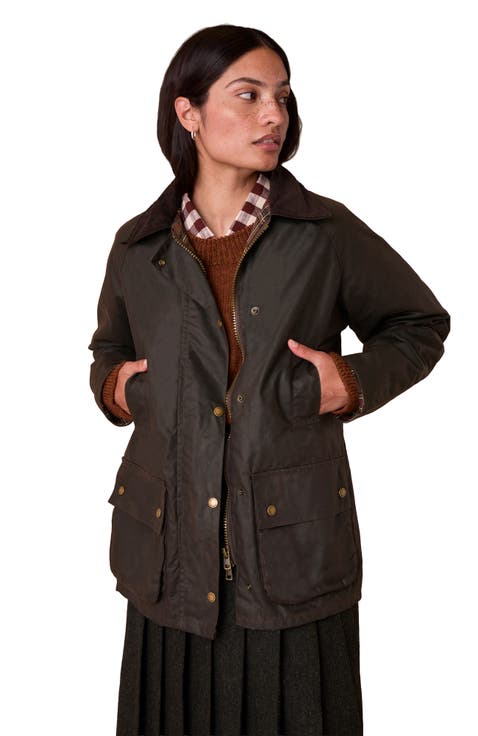 Raglan Sleeve Waxed Jacket