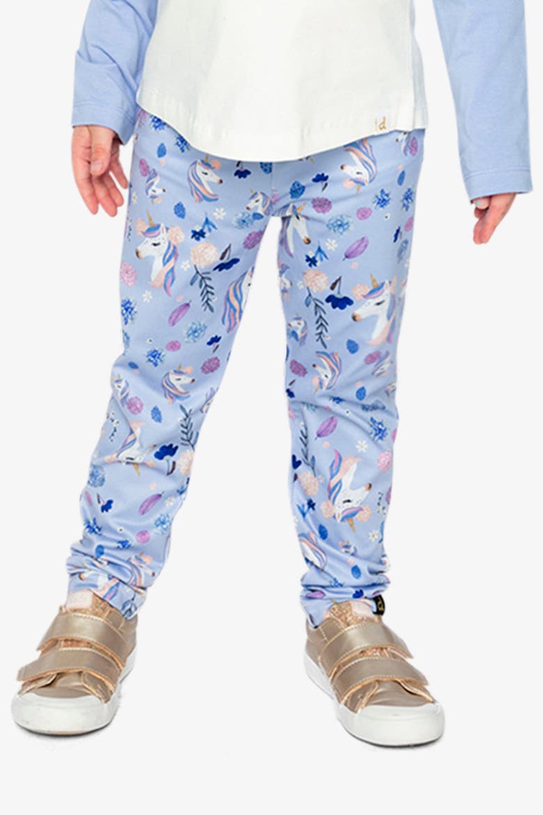 Allover Unicorn Soft Elastic Waistband Leggings, Alternate, color, Purple Unicorn Print