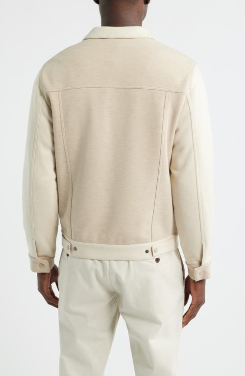Robert Barakett Isaak Two-tone Jacket In Animal Print