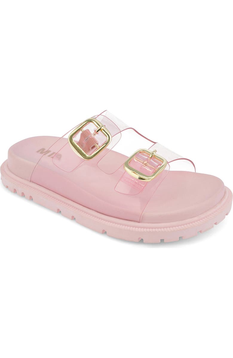 MIA Kids' Elodee Clear Slide Sandal, Main, color, Pink