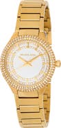 Michael Kors Sylvia Crystal Three Hand Bracelet Watch, 33mm