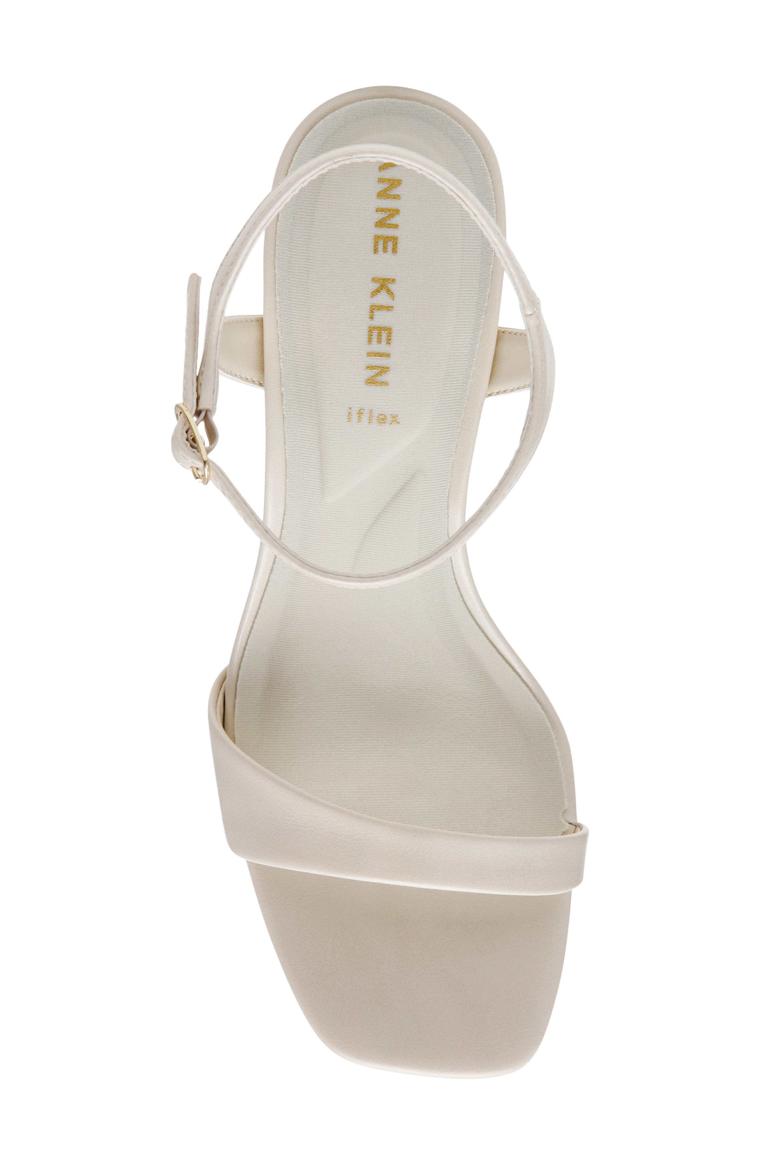 Beata Ankle Strap Sandal, Alternate, color, BONE CRINKLE