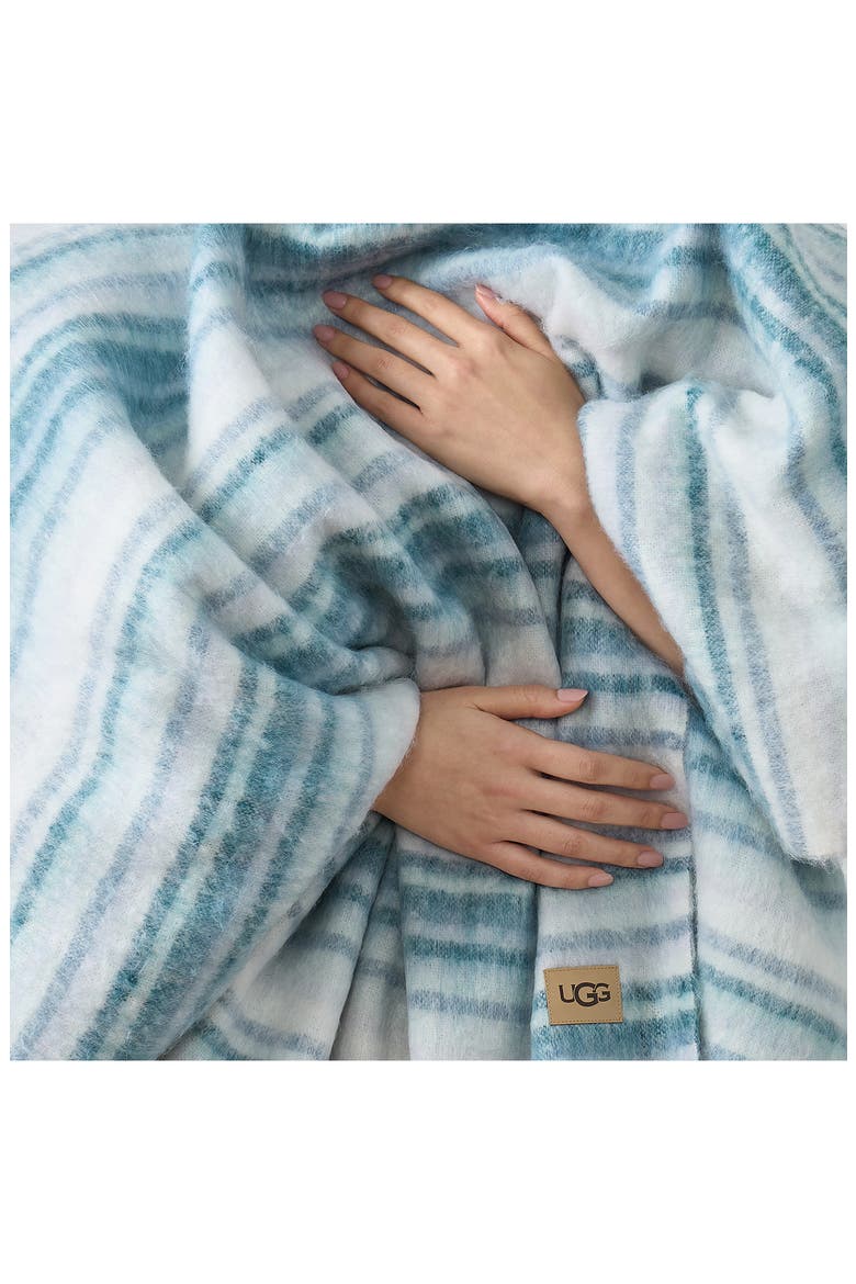 Joana Throw Blanket, Alternate, color, MISTY GREEN/ SALTWATER