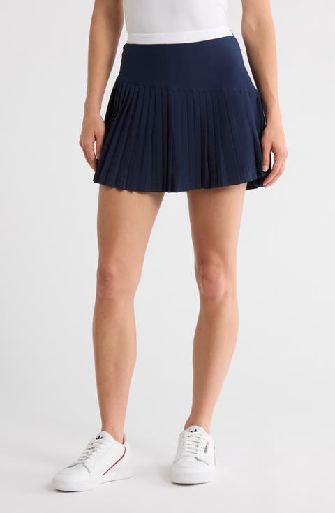 Asymmetric Pleated Tennis Skort