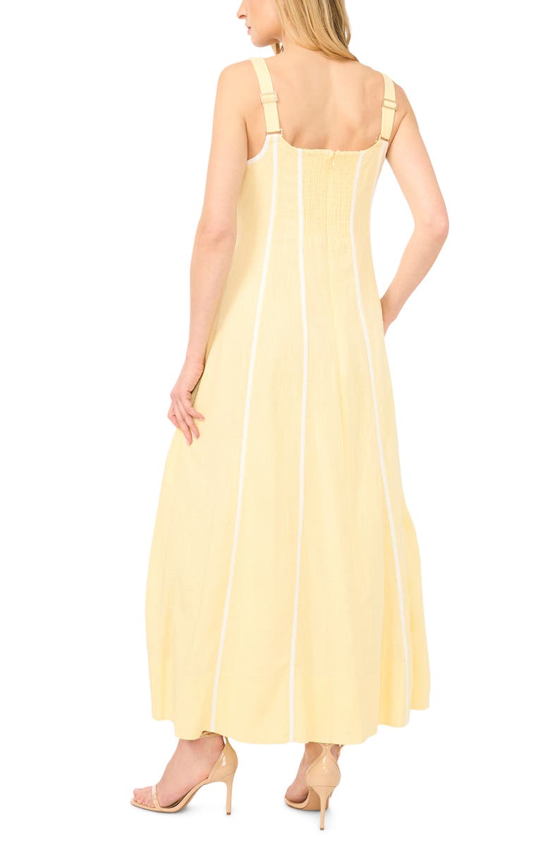 Halogen<sup>®</sup> Stripe Maxi Dress, Alternate, color, Pastel Yellow
