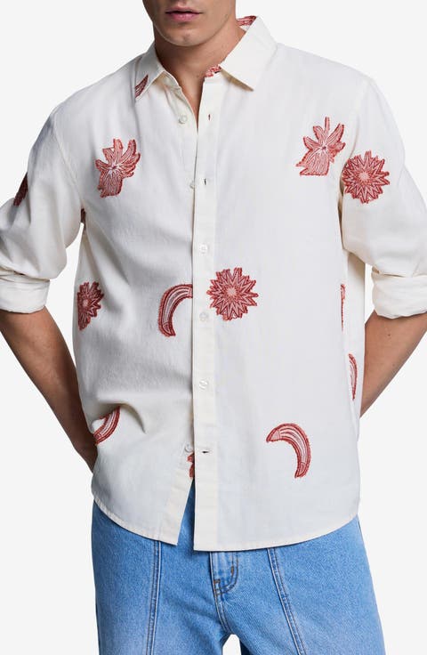 Embroidered Cotton Shirt