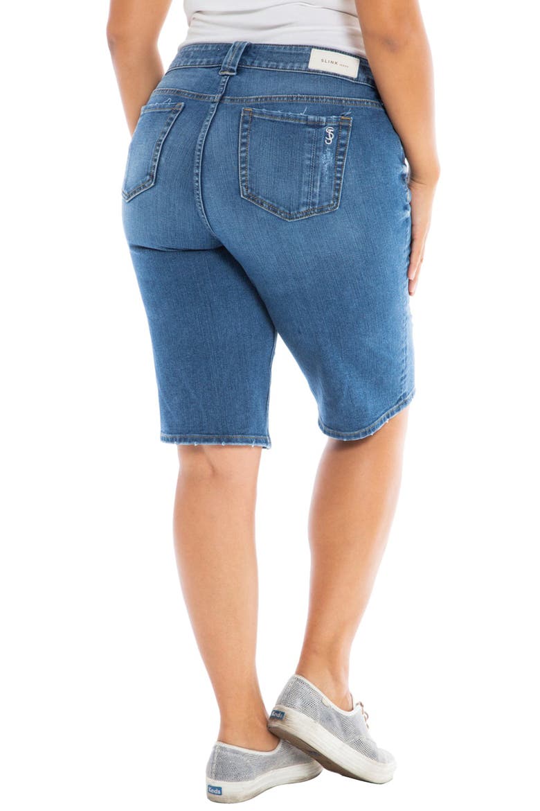 Denim Bermuda Shorts, Alternate, color, FRANCES
