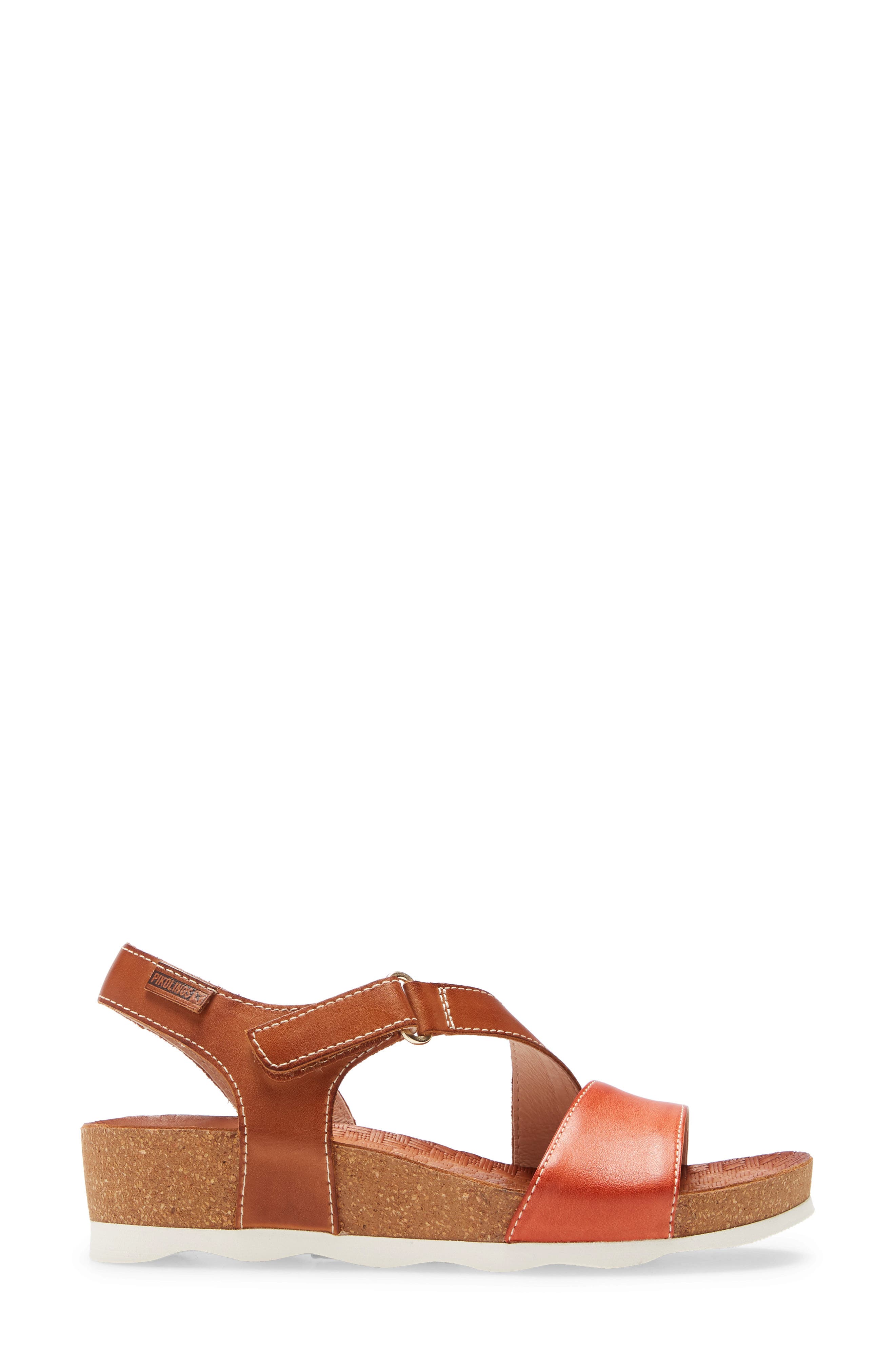 Mahon Sandal, Alternate, color, SCARLET LEATHER