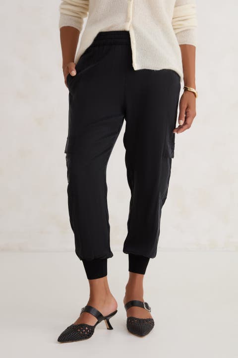 The Woven Cupro Utility Jogger