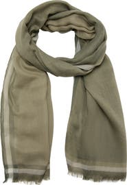 MANGO Herringbone Frayed Scarf