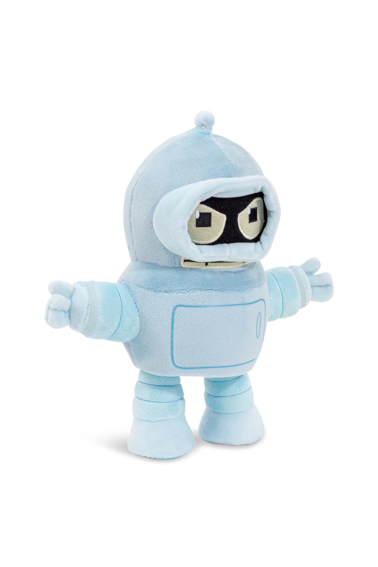 Futurama Angry Bender 8-Inch Chibi Collector Plush Toy, Alternate, color, Gray