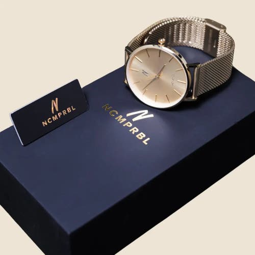 Ncmprbl Advance No Limit Mesh Strap Watch, 36mm In Gold
