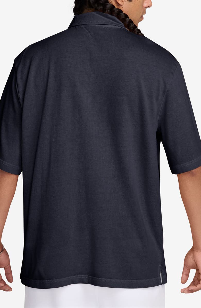Nike Cotton Jersey Polo, Alternate, color, Obsidian