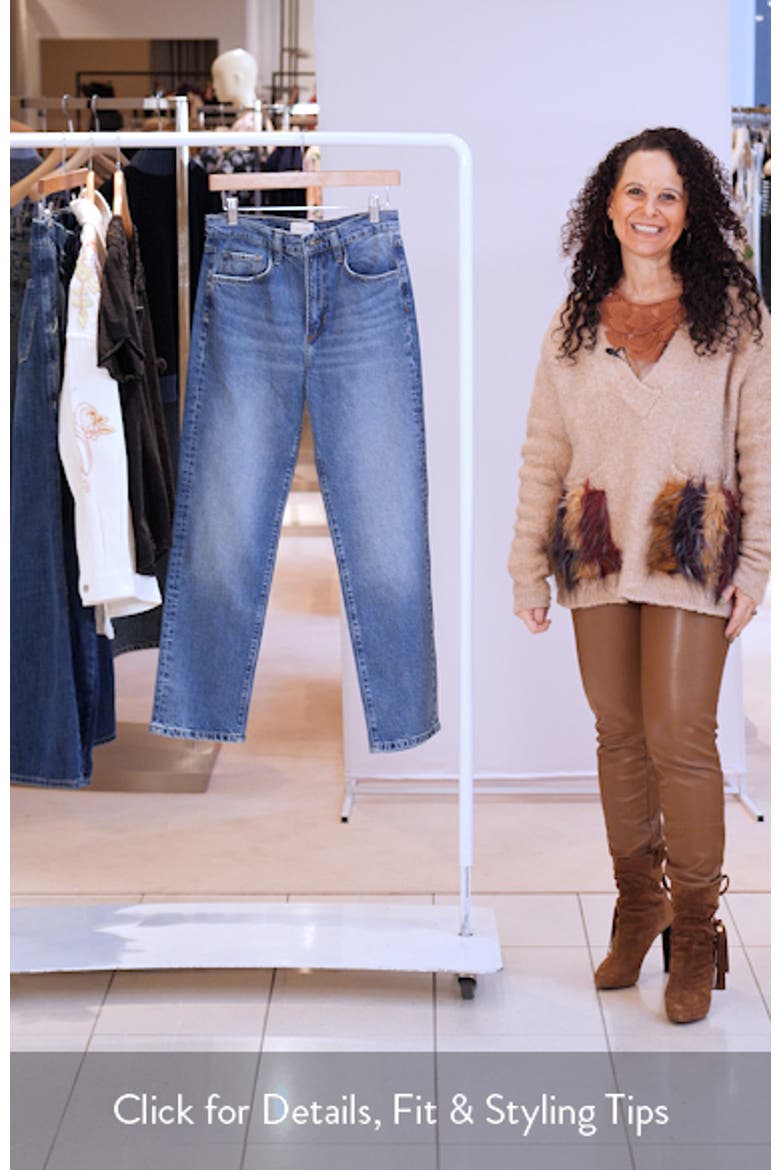 The Valentina Super High Waist Ankle Straight Leg Jeans video