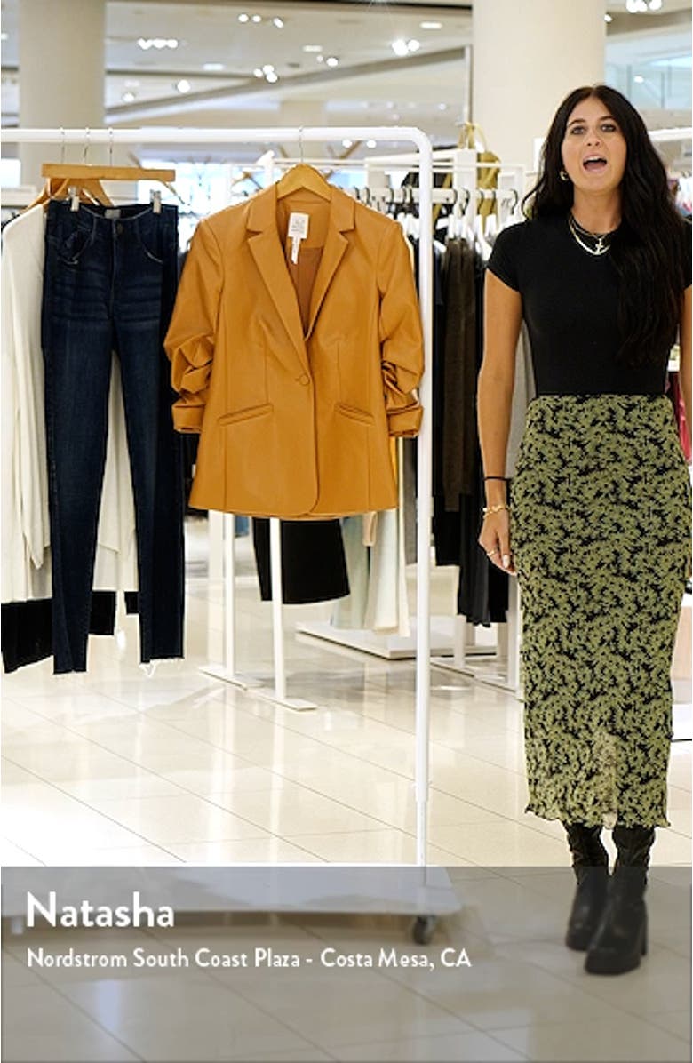 Kylie Faux Leather Blazer, sales video thumbnail