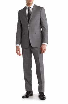 English Laundry Trim Fit Windowpane Suit