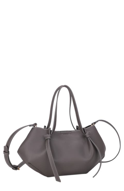 Lou-Lou Small Knotted Handle Faux Leather Tote
