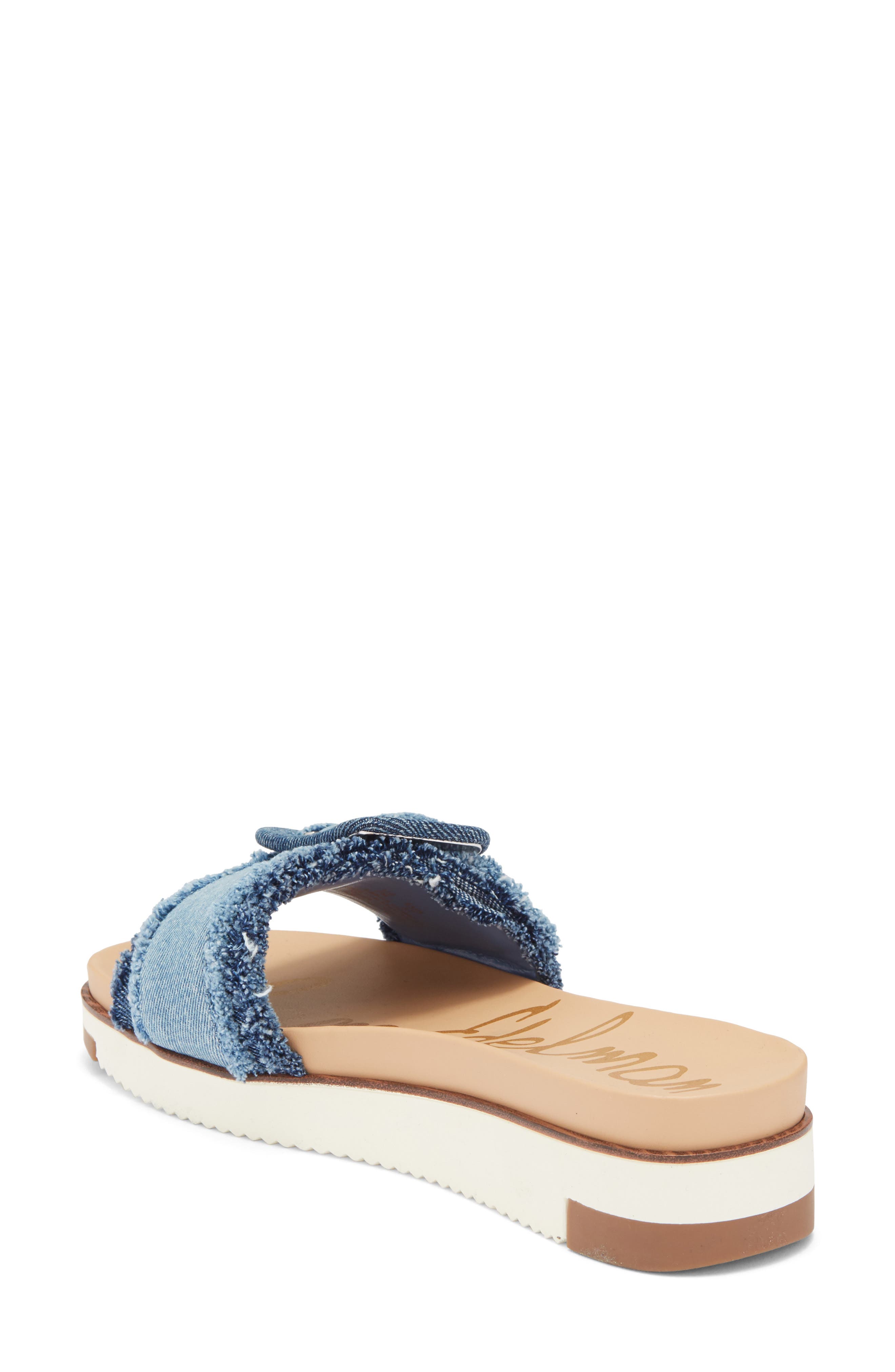 Sam Edelman Ariane Platform Slide Sandal, Alternate, color, Blue Multi