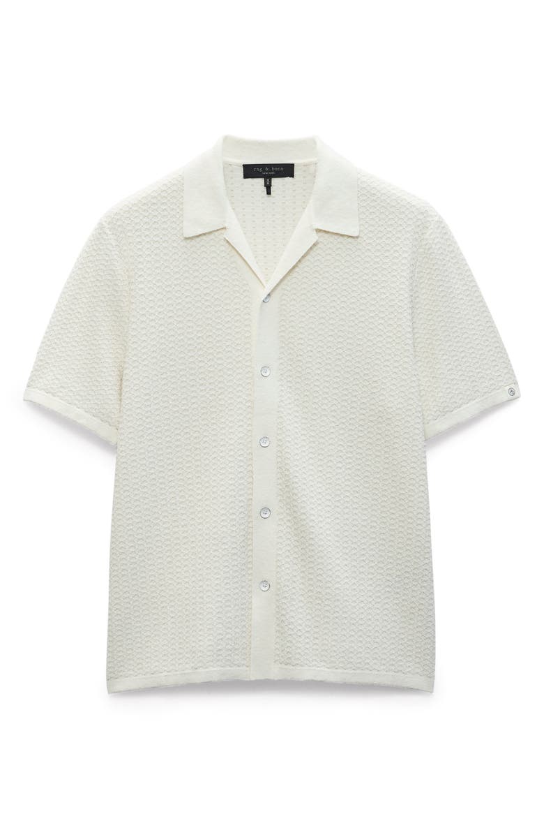 rag & bone Avery Jacquard Knit Camp Shirt, Alternate, color, 