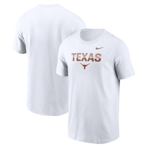 Men's Nike White Texas Longhorns Primetime Kinetic T-Shirt