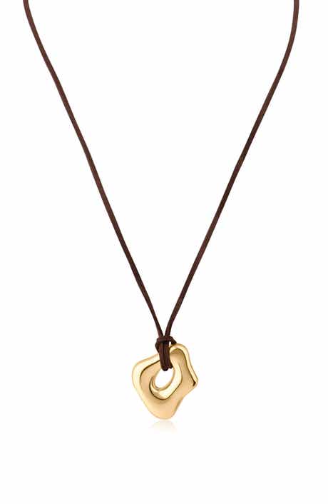 Organic Contour Pendant Necklace