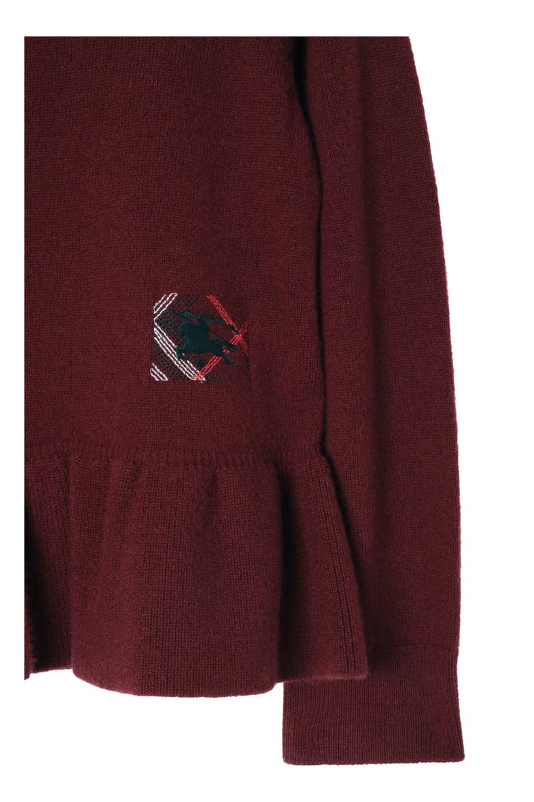 Cashmere Cardigan, Alternate, color, Oxblood red