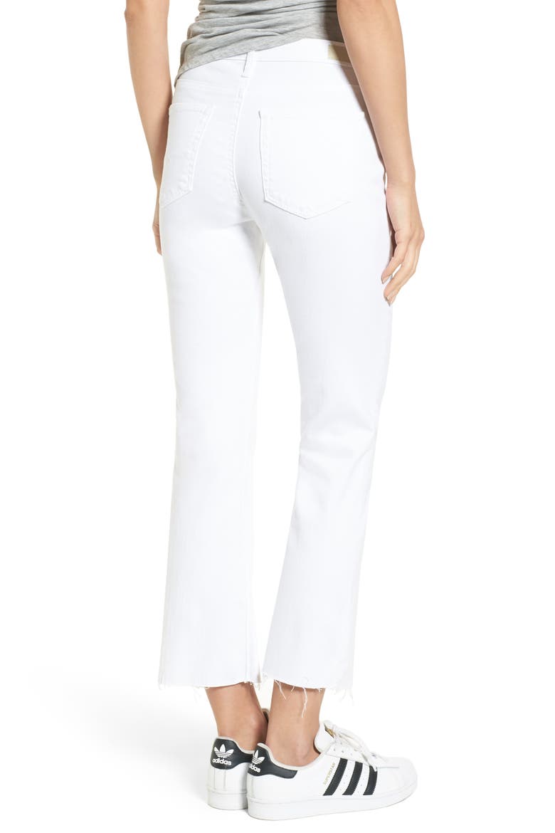 Jodi High Waist Crop Jeans, Alternate, color, WHITE