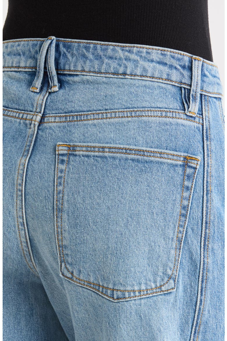 High Waist Ankle Barrel Jeans, Alternate, color, INDIGO1350