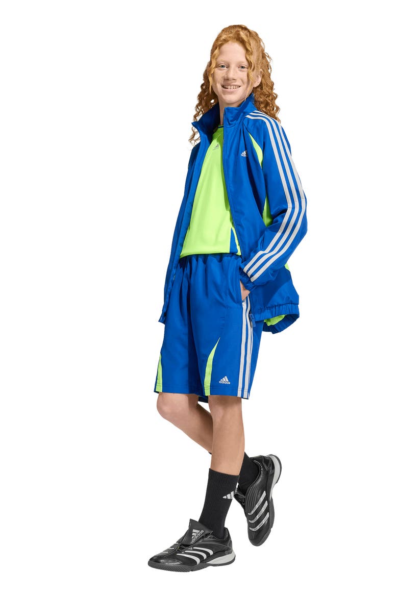 Kids' Teamgeist Loose Fit Track Jacket, Alternate, color, ROYAL/ LUCID LEMON/ GREY