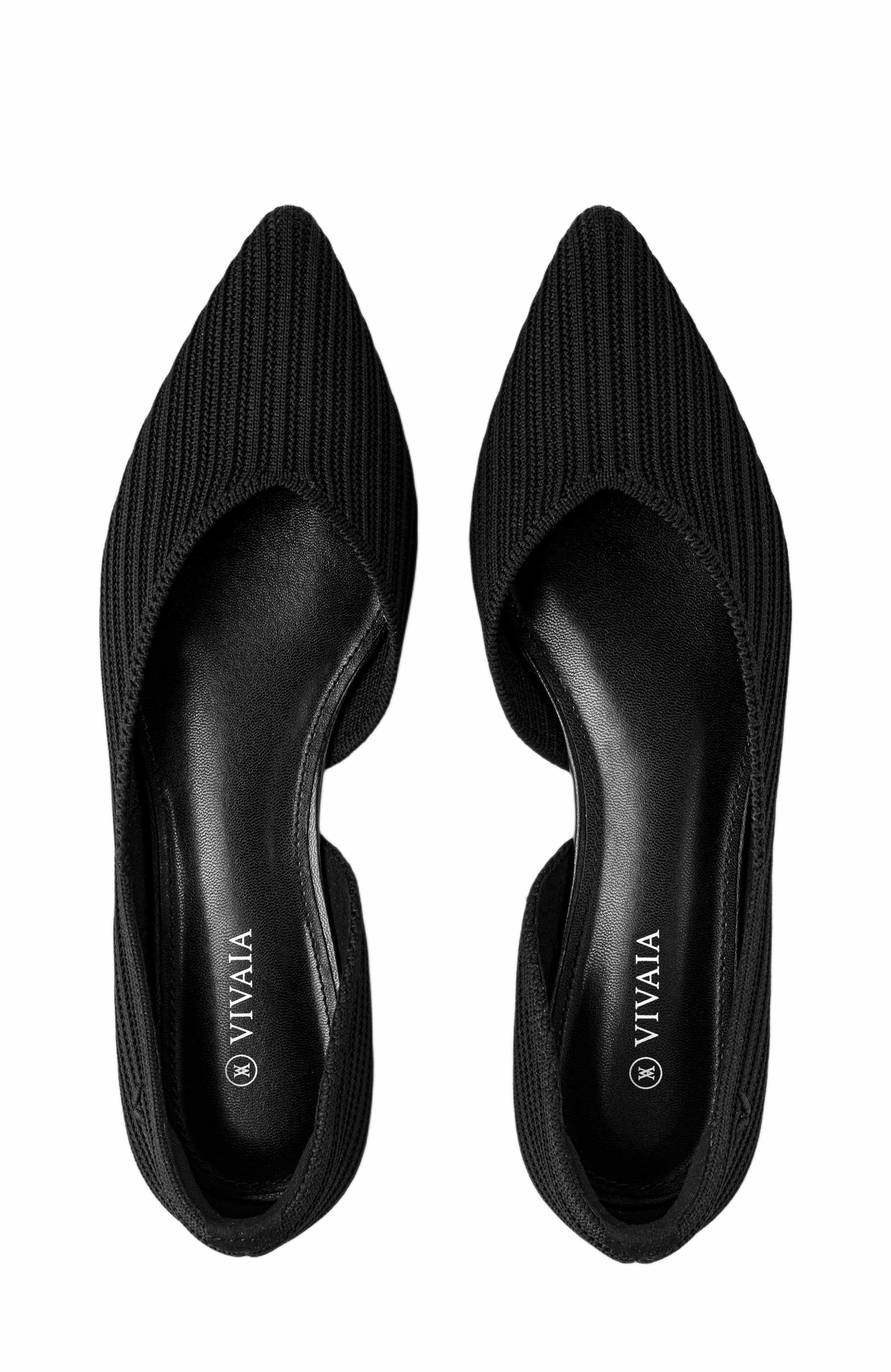 VIVAIA Pointed-Toe Flats, Alternate, color, Black