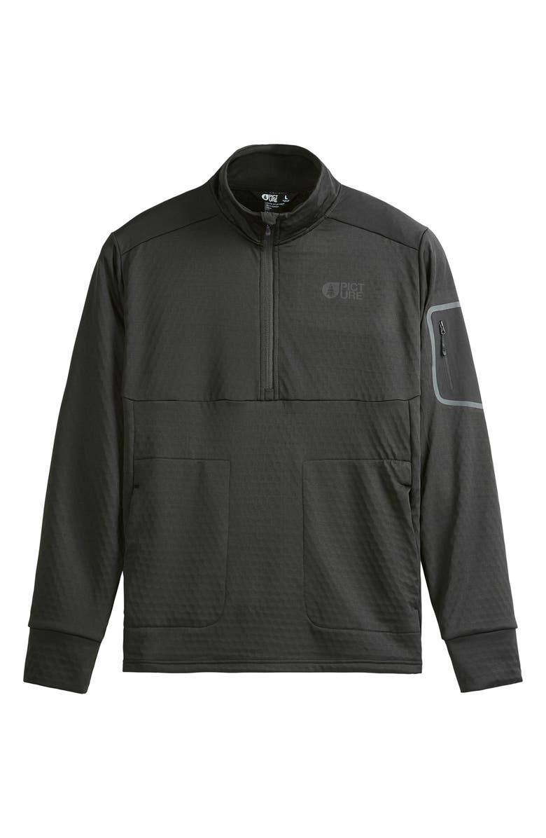 Picture Organic Clothing Bake Grid Quarter Zip Pullover, Alternate, color, 