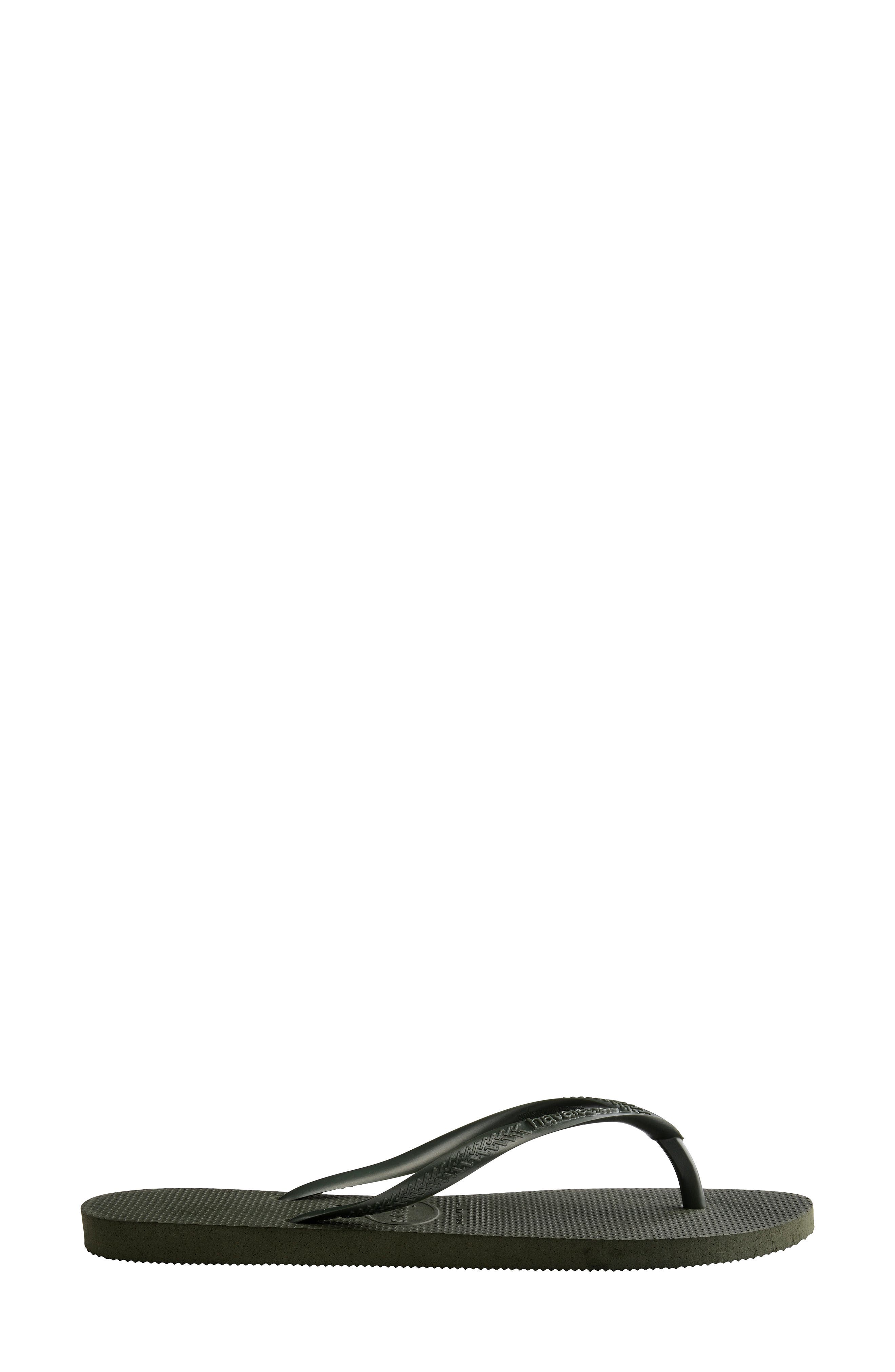 Slim Flip Flop, Alternate, color, GREEN OLIVE
